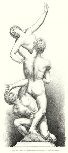 ランツィの回廊 「サビーン人女性の誘拐」 ボローニャのジョン（彫刻作品 作： Italian School