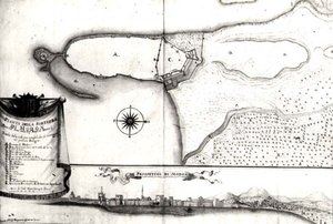 モリアのモドンの要塞の地図 作： Italian School