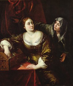 マーサとメアリー、またはメイドと一緒の女性 作： Italian School