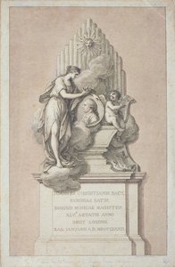フランチェスコバルトロッツィ（1727-1815）1782によって刻まれたヨハンクリスチャンバッハ（1735-1782）の記念碑 作： Italian School