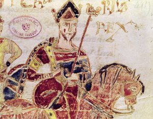 Ms 4 Lothair I（c.795-855）on his horse 作： Italian School