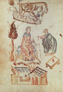 Ms Grec 36 f.187v科学文書のコレクションからの古代の野外医療相談 作： Italian School