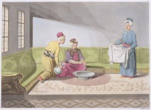 ムスリムが彼の洗礼を実行する、V。Raineri（aquatint）によって刻まれた国の歴史のパートIII、ボリュームIのプレート34