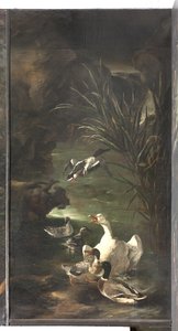 オルフェウスの神話：白鳥とアヒル、1650〜60年頃