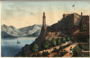 エルバ島のナポレオン - ポルトフェライオ - エルバ島 - 総督の庭のナポレオン 1814-1815 - "Usi e Costumi di Tutti i Popoli dell
