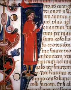 ヴェネツィアの役人、写本1344年。マルシアーナ図書館。ベニス 作： Italian School