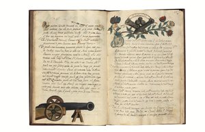 カルロ・カモッツィ・ディ・ベルガモ（fl.1712）著「ヴェネツィア共和国のための鉄砲製造について」、イタリア語とラテン語、紙に絵入り写本、ヴェネツィア、18世紀前半（紙にインクと彩色） 作： Italian School