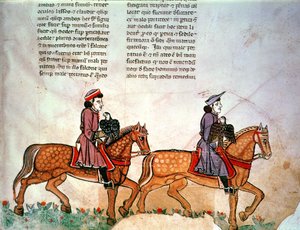 Pat Lai Frederick 2、1071、鳥との狩猟の芸術からの鷹と2人の騎手 作： Italian School