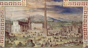 ポポロ広場（ローマ） 作： Italian School