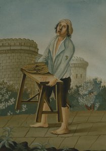 イタリア・ナポリでのピザ販売 作： Italian School