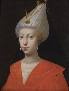 「スルタン・ロクセラン (ルセラジエ (ルテニア人)、またはヒュッレム (旧姓アナスタシア・リソフスカ、1500 年から 1558 年頃) の肖像) スルタン・スレイマン大帝の妻」 (またはスレイマン 1 世) 作： Italian School