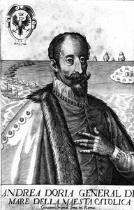 イタリアの戦争屋、アンドレア・ドーリア（1466-1560）の肖像。 作： Italian School