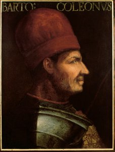 バルトロメオ・コレオーニの肖像（1400～1475年頃）、イタリアのコンドッティエール（絵画） 作： Italian School