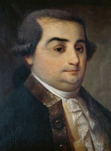 イタリアの法学者、哲学者、政治家であるチェーザレ・ベッカリーア（1738-1794）の肖像（ロンバードの無名の画家による絵画 作： Italian School