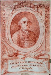 Davide Perez（1710-1778）イタリアの作曲家の肖像。 作： Italian School
