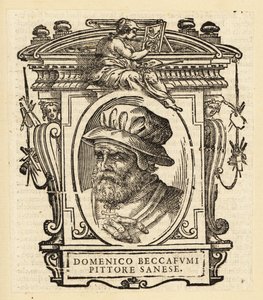 イタリア・ルネッサンス期のマニエリスムの画家、ドメニコ・ディ・パーチェ・ベッカフミの肖像 作： Italian School