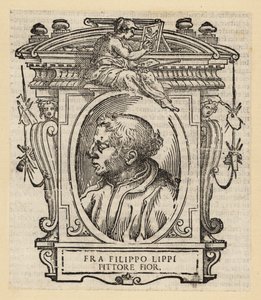 フィリッポ・リッピの肖像 フィレンツェ出身のクアトロチェント（15世紀）のイタリア人画家、1406～1469年頃 作： Italian School