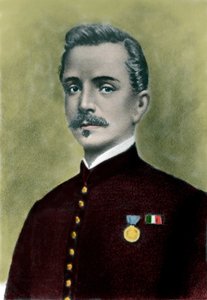イタリアの作家・愛国者であるイポリット・ニーヴォ（1831-61）の肖像。 作： Italian School