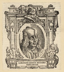 ルネッサンス期のフェラーラ出身のイタリア人画家、ロレンツォ・コスタの肖像