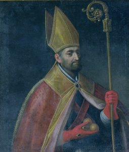 聖ニコラスの肖像画、1700 作： Italian School