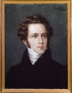 ヴィンチェンツォベリーニ（1801〜1835年）のイタリア人作曲家の肖像 作： Italian School