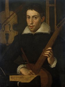 ミュージシャンの肖像、c。 1570-1590 作： Italian School