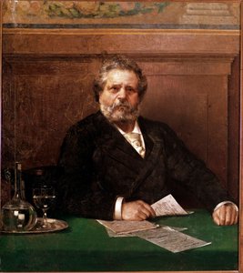 イタリアの詩人ジオスエ・カルドゥッチ（1835-1907）の肖像 匿名の絵画。19世紀末ボローニャ、カーサ・カルドゥッチ - イタリア人詩人ジオスエ・カルドゥッチの肖像 1835-1907.匿名の絵画、19世紀末、カーサ・カルドゥッチ、ボローニャ、イタリア 作： Italian School