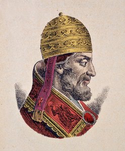 教皇アドリアン5世（アドリアン、ハドリアヌス、アドリアーノ）の肖像（1276年 作： Italian School