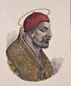 教皇ベノワ2世（ベネディクト、ベネデット、ベネディクトゥス）の肖像（684～685年 作： Italian School