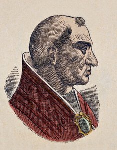 教皇ボニファティウス2世（ボニファシウスまたはボニファシオ）の肖像（530～532年 作： Italian School