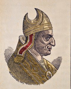 教皇ボニファティウス4世（ボニファシウスまたはボニファシオ）の肖像（608～615年 作： Italian School