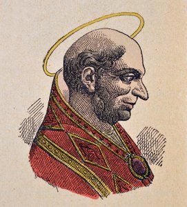 教皇ボニファティウス1世（ボニファシオ、ボニファシウス1世）の肖像（419～422年 作： Italian School