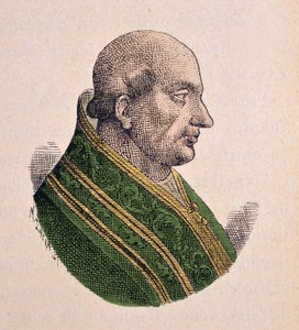 教皇クレメンス3世（クレメンテまたはクレメンス）の肖像（1187～1191年 作： Italian School