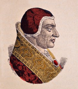教皇クレメンス6世（クレメンテまたはクレメンス）の肖像（1342-1352年 作： Italian School