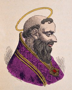 教皇インノチェント1世（Innocenzo, Innocentius）の肖像（401-417年 作： Italian School