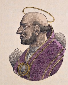 教皇マルティヌス1世（Martinus I or Martino）の肖像（649-655年