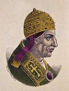 教皇ニコラ1世の肖像（ニコラ1世、ニコラ、ニコロ、ニコラウス）（858-867年 作： Italian School