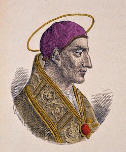 教皇ヴィタリエン（ヴィタリアヌスまたはヴィタリアーノ）の肖像（657～672年 作： Italian School