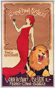 ビスリエリ・リキュール」の広告ポスター 1904年（リトグラフ）