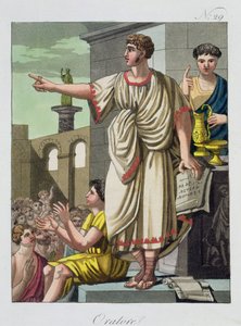 LAntica Roma、1825年からのローマの雄弁家 作： Italian School