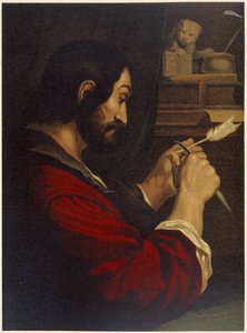 ペンを彫る聖マルコ - ジョバンニ・ラディスラオ・サイコラ著「Aurea Bibbia classica: storia della rivelazione divina nell