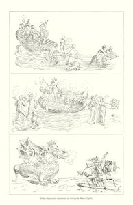 Scenes allegoriques representees au Mariage de Bianca Capello (e.g. engraving) 作： Italian School