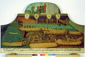 1517年、ベネチアンの造船業者のマランゴニ家のサイン 作： Italian School