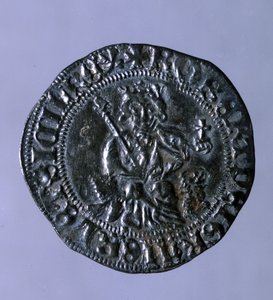 アンジュー家のナポリ王ロベール1世（1275-1343）の時代に鋳造された銀貨。 作： Italian School
