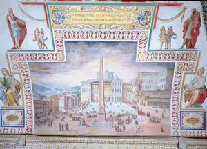 サンピエトロ広場、ローマ 作： Italian School