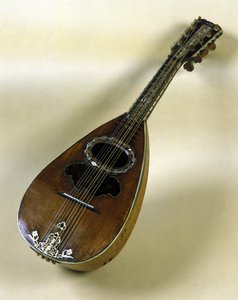 ジュゼッペ・フィラーノが発明したナポリのマンドリンの静物画。ナポリ 1784