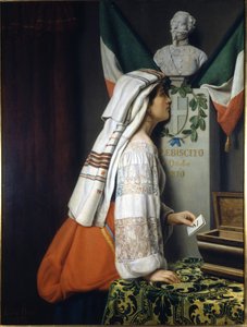 1870年に行われた国民投票。この時、イタリア人はイタリア統一に投票した。リソルジメント博物館（Museo del Risorgimento）。ミラノ 作： Italian School