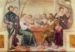 カードゲーム、1570 作： Italian School