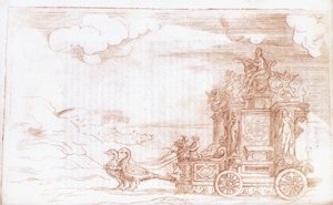 金星の戦車、1579年 作： Italian School