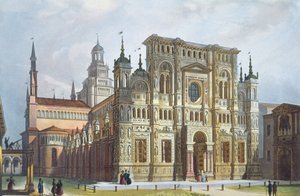 ミラノとその周辺の景色から見たパヴィア近くのチャーターハウス 作： Italian School
